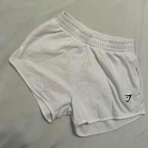 White Gymshark Shorts NWOT